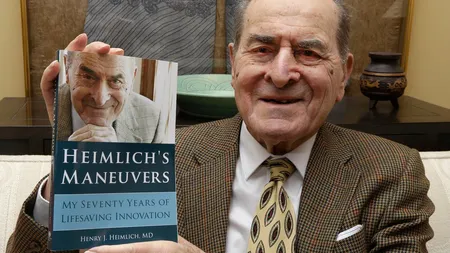 Medicul Henry Heimlich, de 96 de ani, a folosit metoda Heimlich pentru a salva o femeie de la moarte