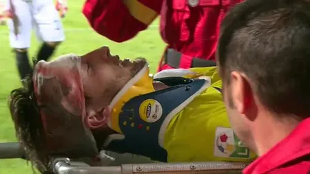 Clipe dramatice la Tg. Mureş. Râpă a fost umplut de sânge de un adversar FOTO
