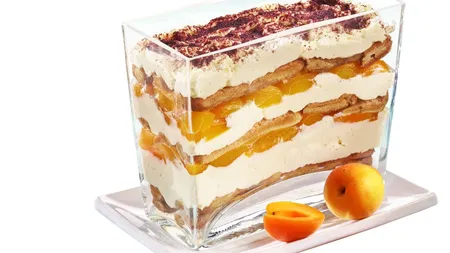 Tiramisu cu caise, prăjitura perfectă pentru sfârşitul de săptămână