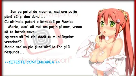 BANCUL ZILEI: Ion este pe patul de MOARTE