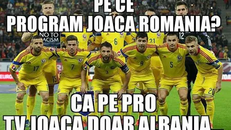 Cele mai TARI glume apărute după România - Albania 0-1 FOTO
