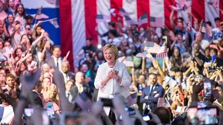 ALEGERI SUA. Hillary Clinton va fi, oficial, prima femeie desemnată de un mare partid pentru a candida la preşedinţie