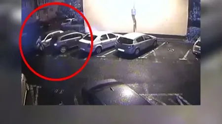 IMAGINI REVOLTĂTOARE în Braşov. Maşinile mai multor locatari, distruse de un vecin nervos VIDEO