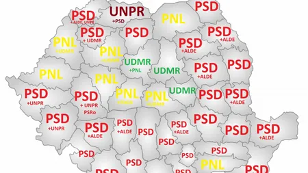 REZULTATE ALEGERI LOCALE 2016: Cine a câştigat consiliile judeţene