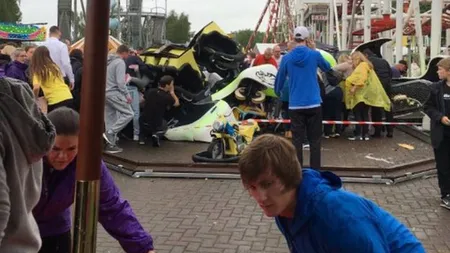 Momente dramatice într-un parc de distracţii din Scoţia. Un rollercoaster s-a PRĂBUŞIT. Mai mulţi răniţi VIDEO