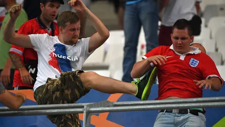 EURO 2016: UEFA anchetează violenţele de la meciul Anglia - Rusia. Rusia riscă EXCLUDEREA