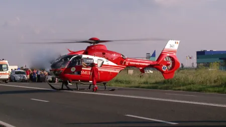 Accident GRAV în Prahova. Două persoane, încarcerate. Un elicopter SMURD a fost solicitat