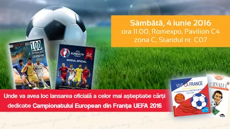 Librarie.net vine la Bookfest cu reduceri de pâna la 90% și cu cele mai așteptate cărți dedicate Campionatului European