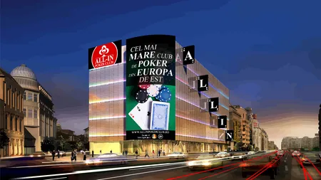 Bucureştiul va avea cel mai mare club de poker din sud-estul Europei. NEW ALL-IN se deschide pe 1 august