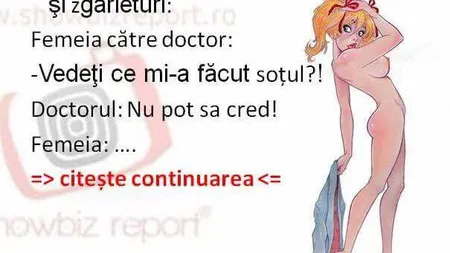 BANCUL ZILEI: Soţia infidelă şi amantul sunt descoperiţi