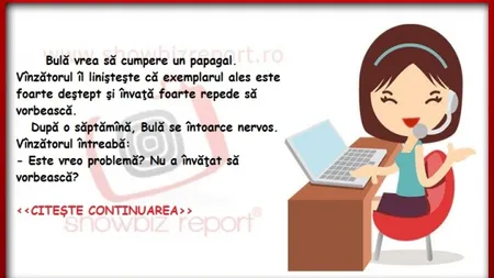 BANCUL ZILEI: Alinuţa mergea pe stradă cu 2 furculiţe în mâini