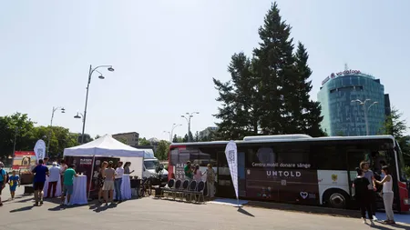 Vino şi donează sânge la caravana mobilă şi mergi gratis la Untold