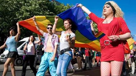 Membrii comunităţii de lesbiene, gay, bisexuali şi transexuali au ieşit în stradă, ca reacţie la decizia CCR