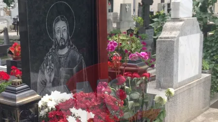 Ce a apărut în faţa mormantului lui Fane Spoitoru, după parastasul de 3 luni FOTO