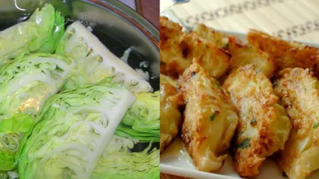 Cea mai delicioasă reţetă: şniţele din varză