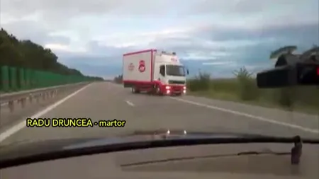 Panică pe Autostrada Soarelui după ce un şofer a mers zeci de kilometri pe contrasens cu TIR-ul VIDEO