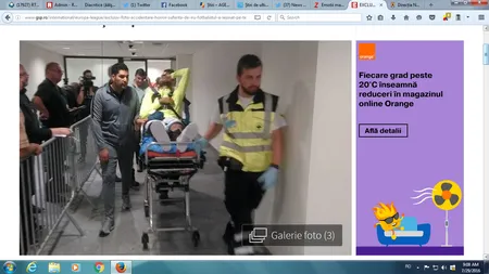 Clipe dramatice pentru un jucător al lui Hagi. A leşinat pe teren în meciul cu Gent, din Liga Europa