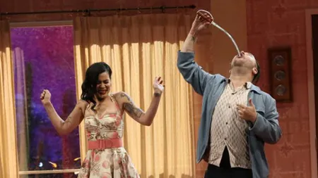 Aproape de tragedie la un show tv. Un concurent era să fie omorât de logodnică VIDEO