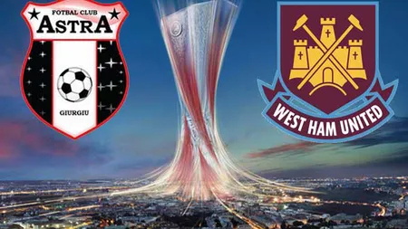 Astra Giurgiu, egală cu West Ham, în Liga Europa. Alibec, pe lista marcatorilor