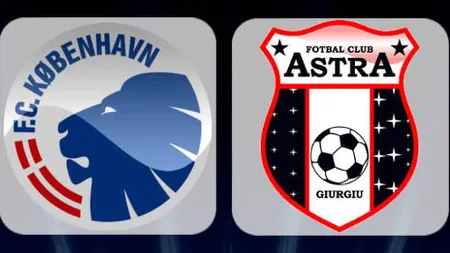 Astra, învinsă la scor la Copenhaga. Giurgiuvenii părăsesc Liga Campionilor cu capul plecat