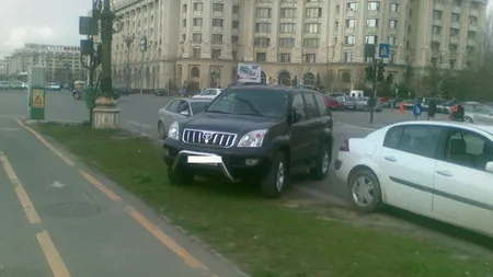 Amenzi de până la 1.000 de lei pentru cei care parchează pe spaţiile verzi din Sectorul 1