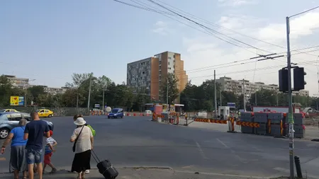 Când se reia traficul normal în Drumul Taberei, în fiecare staţie de pe magistrala 5 de metrou. FOTOGRAFII LA ZI de pe şantier