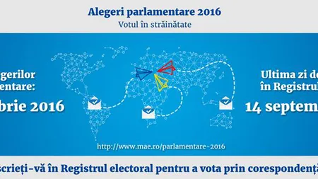 Miercuri este ultima zi pentru înscrierea în Registrul electoral