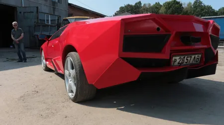 LAMBORGHINI construit în garaj, din piese VIDEO
