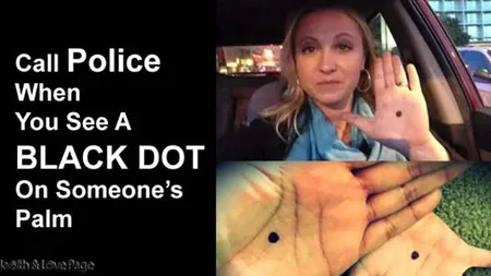 Sună de urgenţă la poliţie dacă vezi oameni cu acest semn în palmă. Iată de ce