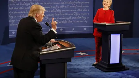 ALEGERI SUA: Dezbatere contondentă între candidaţii Hillary Clinton şi Donald Trump