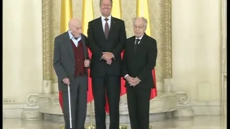 Neagu Djuvara şi Mihai Şora, decoraţi de Klaus Iohannis. Djuvara: Mă simt mititel