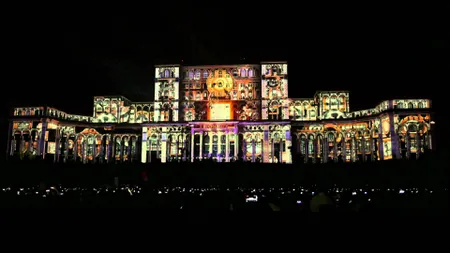 Spectacole de video mapping pe clădirile Palatului Parlamentului şi Universităţii de Arhitectură