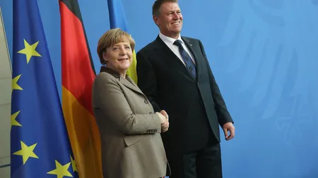 Klaus Iohannis se întâlneşte vineri cu Angela Merkel
