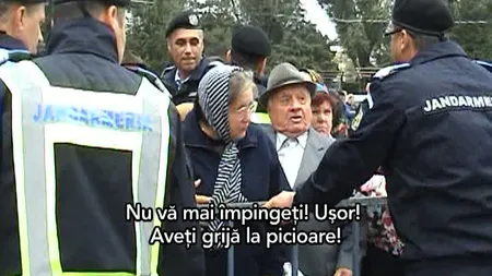 Buluceală şi îmbrânceli la sfinţirea catedralei din Slobozia VIDEO