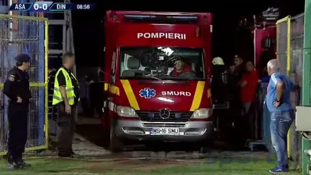 Panică la ASA-Dinamo. Un fan al 