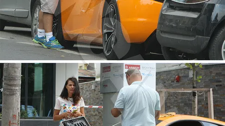 Un milionar, surprins când îşi repara singur bolidul în stradă FOTO