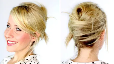 Se poartă coafura French Twist. Hairstylistul Cristi Pascu te învaţă ce să faci ca să reziste cât mai mult timp