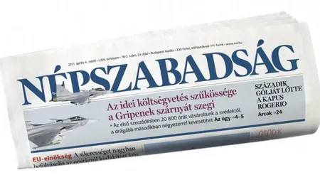 Cel mai mare ziar de opoziţie din Ungaria, suspendat. Jurnaliştii spun că e un 