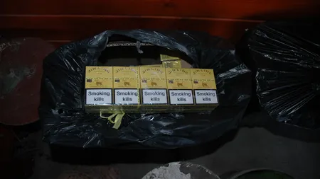 Captură impresionantă de ţigări de contrabandă în judeţul Bihor. Cinci persoane au fost reţinute