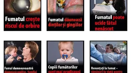 Cum vor arăta pictogramele de pe noile pachete de ţigări pentru a speria fumătorii, după adoptarea Legii tutunului FOTO