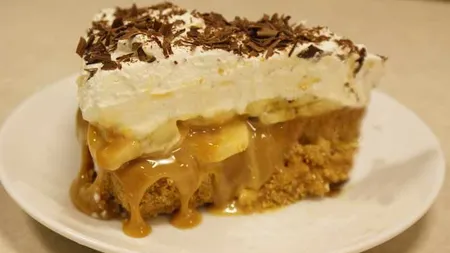 Prăjitura Banoffee: Se prepară în fix zece minute, cu doar cinci ingrediente şi nu necesită coacere