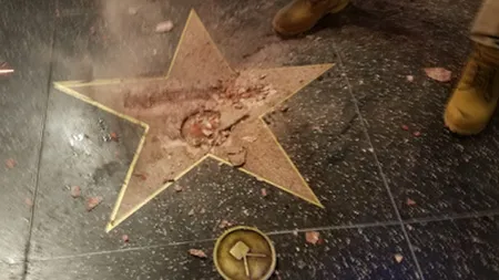 Bărbatul care a vandalizat steaua lui Trump de la Hollywood a fost arestat