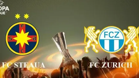 STEAUA-FC ZURICH 1-1, şanse tot mai mici pentru Steaua în Europa League