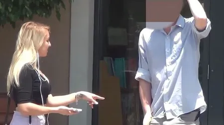 A pus o pornostarletă să-i abordeze iubitul, ca să-l testeze. Cum s-a terminat totul VIDEO
