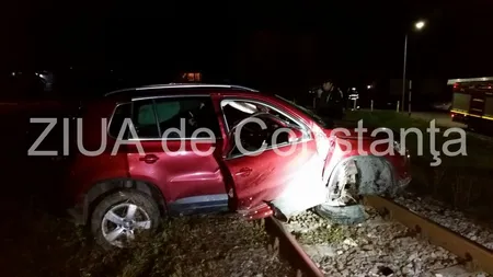 ACCIDENT FEROVIAR în judeţul Constanţa. Un bărbat a rămas încarcerat