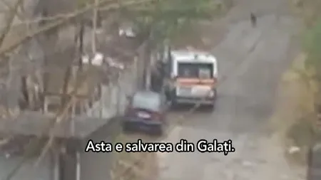 Şoferul unei ambulanţe din Galaţi filmat în timp ce fura motorină din salvare VIDEO