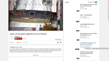 O groapă imensă a înghiţit instantaneu o intersecţie din metropola japoneză Fukuoka VIDEO