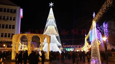 Cel mai scump brad de Crăciun va fi împodobit la Târgu Jiu. Primăria a plătit peste 100.000 de euro pentru achiziţionarea lui