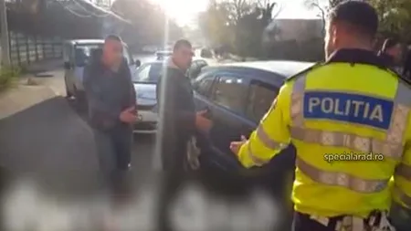 Urmărire cu poliţia, înjurături şi ameninţări. Maşină blocată în trafic de către un ofiţer MAI VIDEO