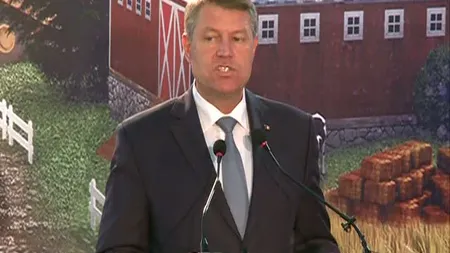 Iohannis: Cifrele arată că România a avut un an agricol bun